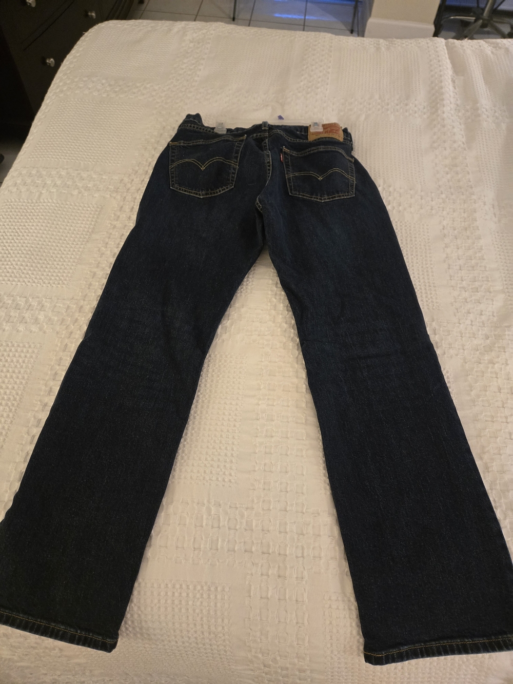 Levi's Men’s Dark Blue Straight-Leg Jeans